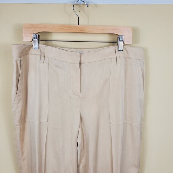 Per Se High Rise Straight-leg Dress Pants in Tan Size 14 - Picture 4 of 11